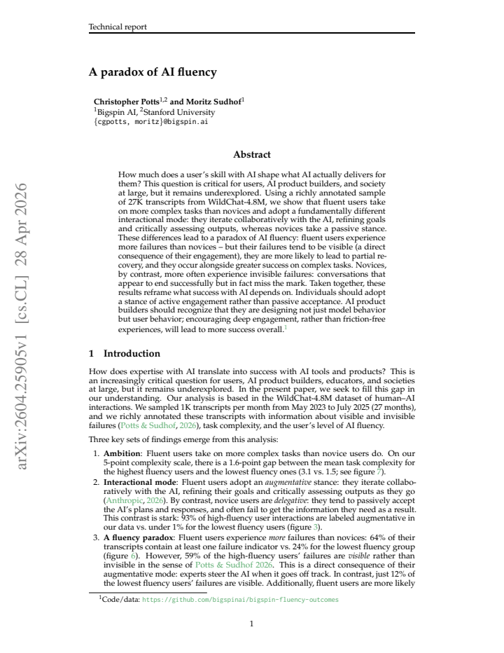 First page