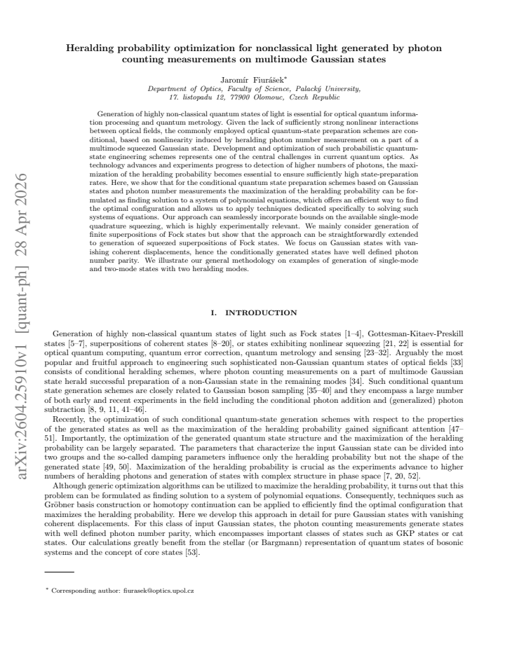 First page