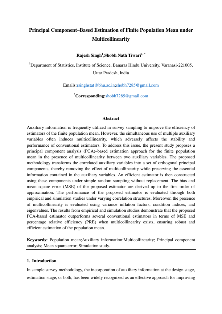 First page