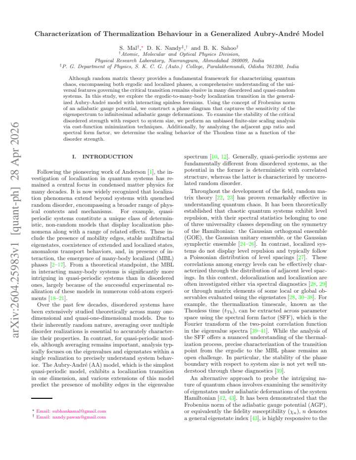 First page