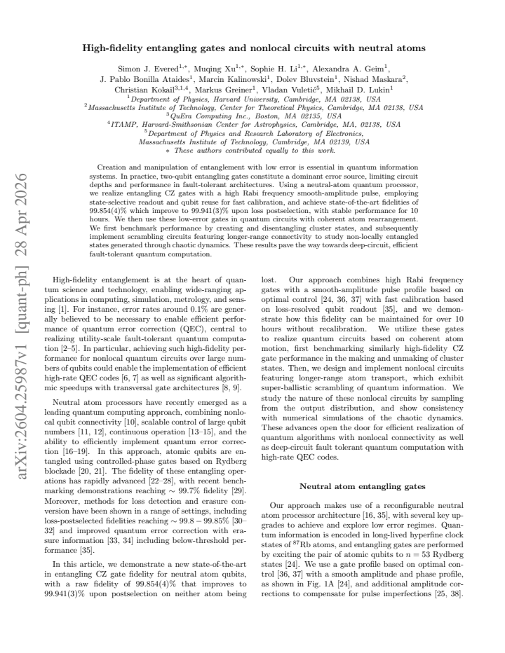 First page