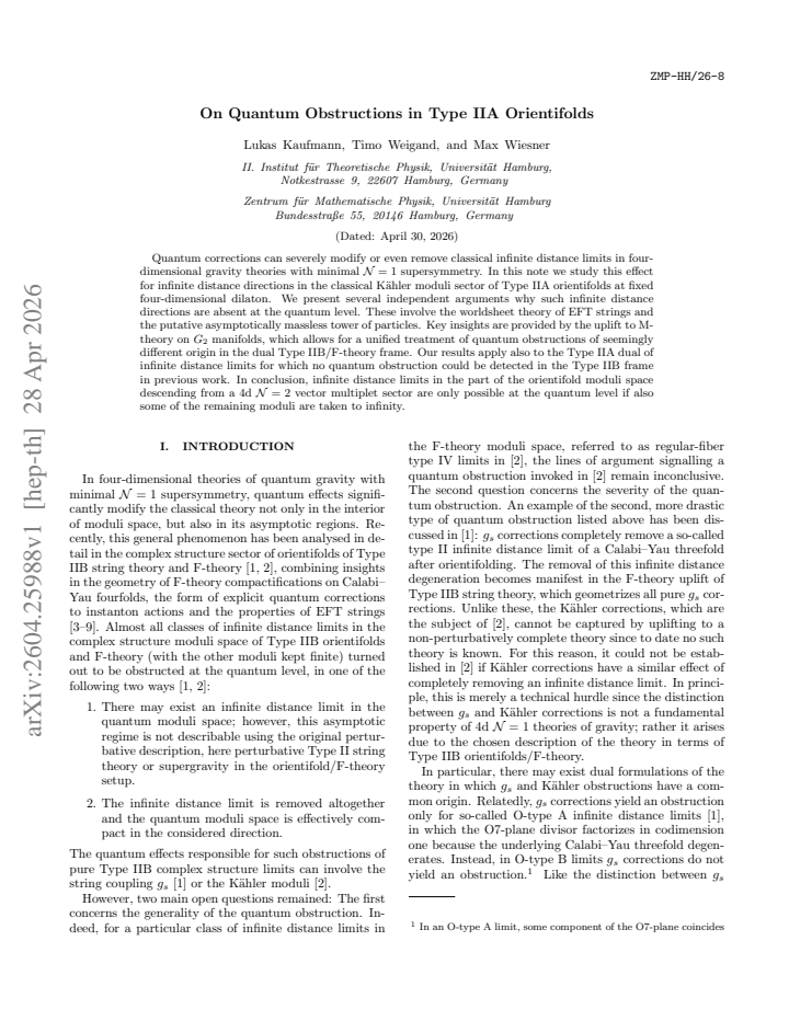First page