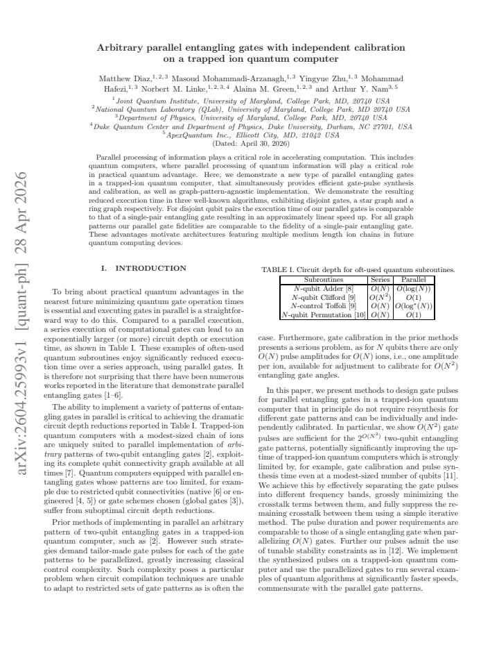 First page