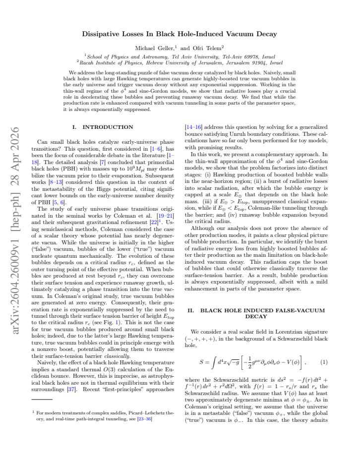 First page