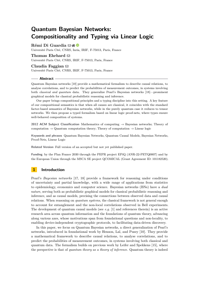 First page