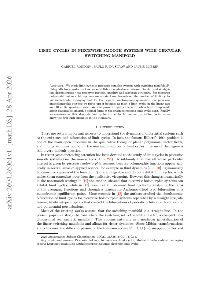 First page