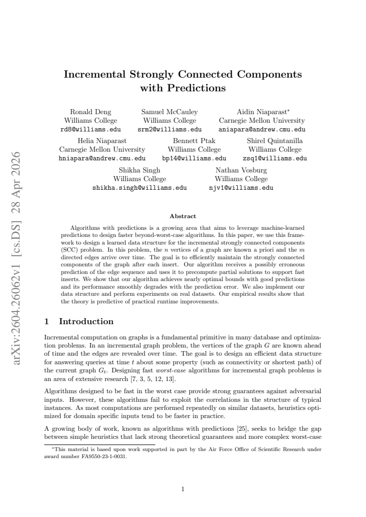 First page