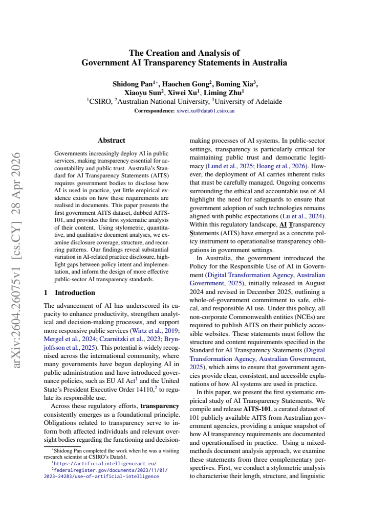 First page