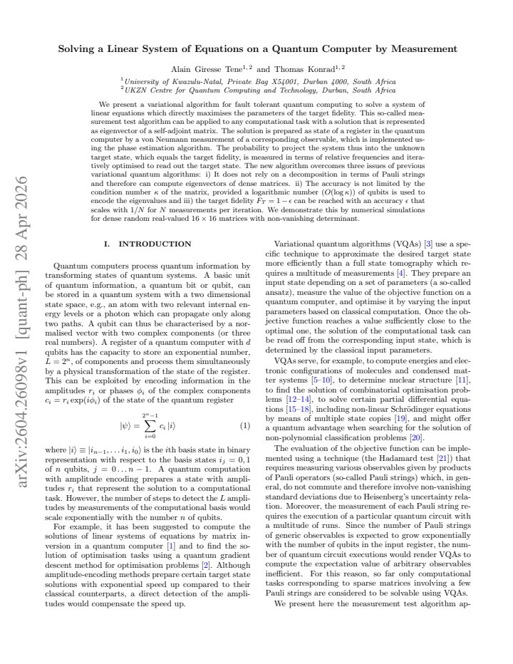 First page