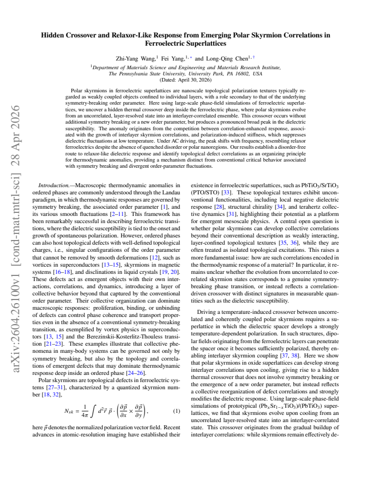 First page