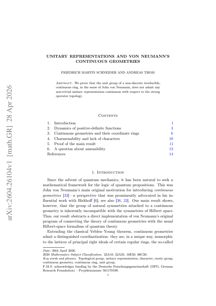 First page