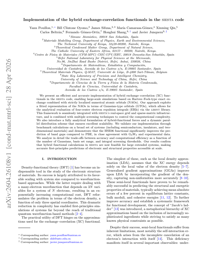 First page