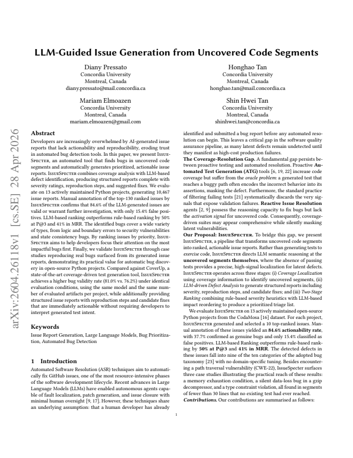 First page