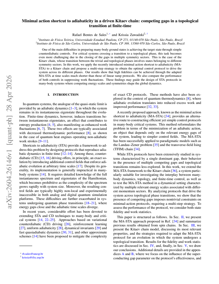First page