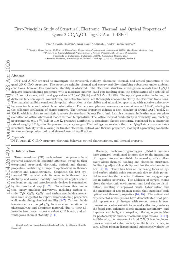 First page