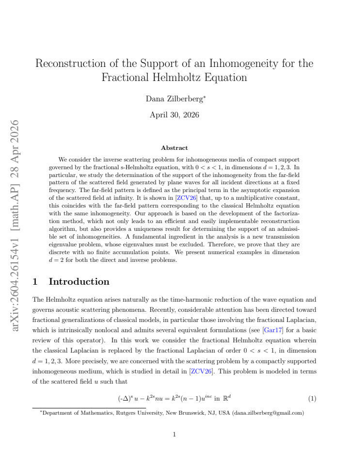 First page
