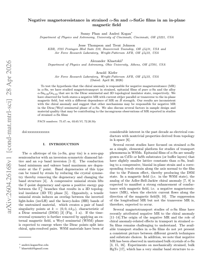 First page