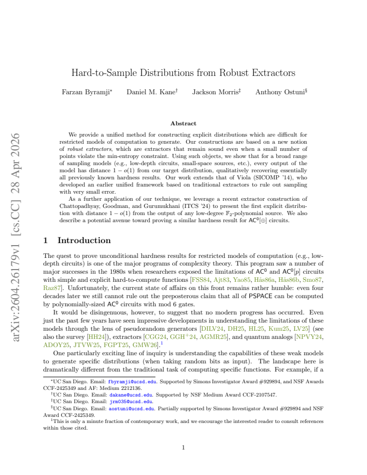 First page
