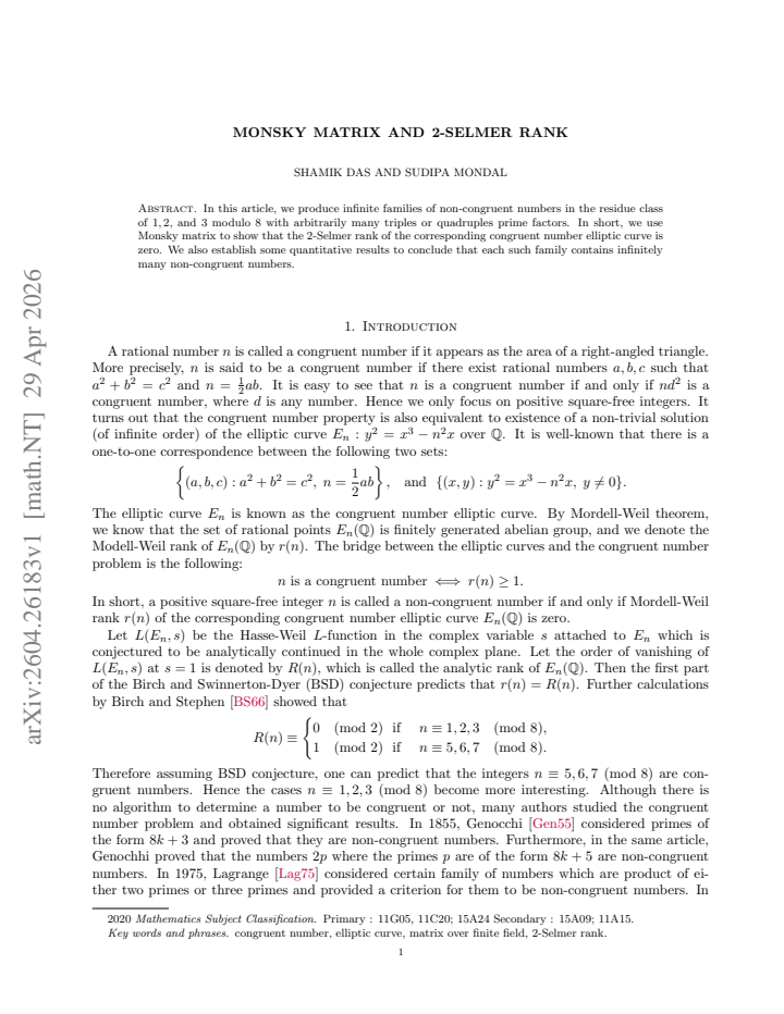 First page