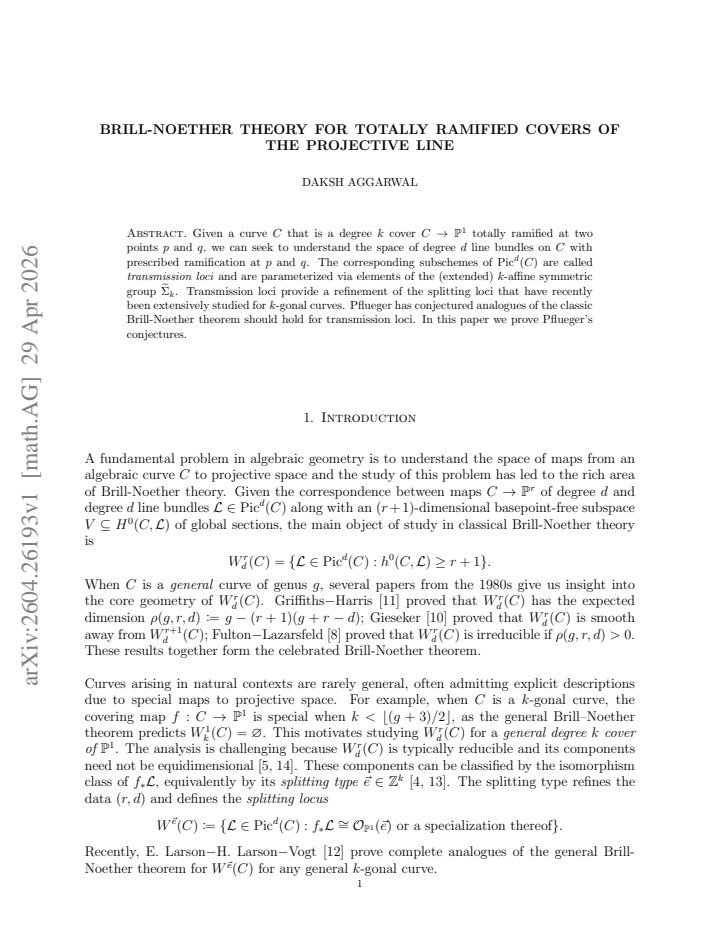 First page
