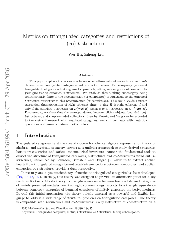 First page