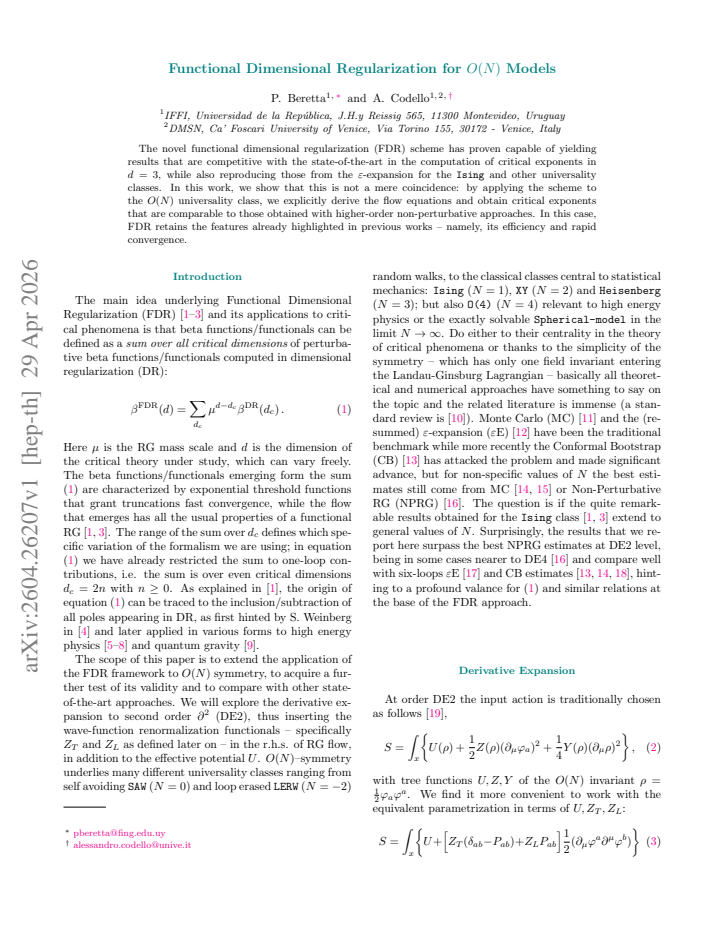 First page