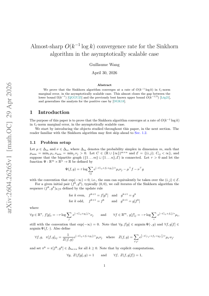 First page
