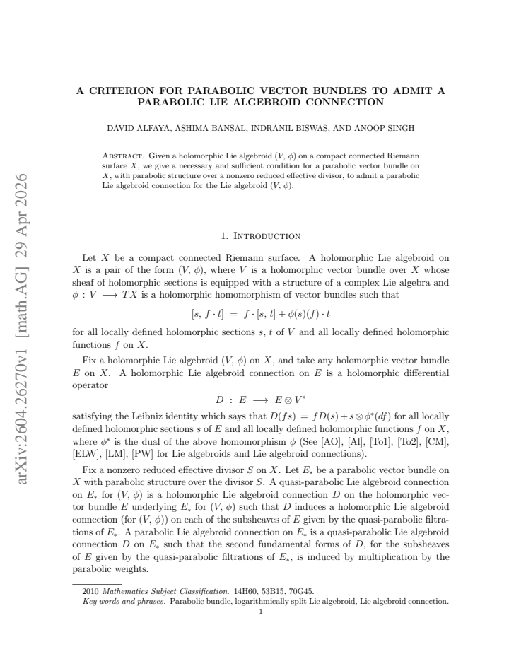 First page