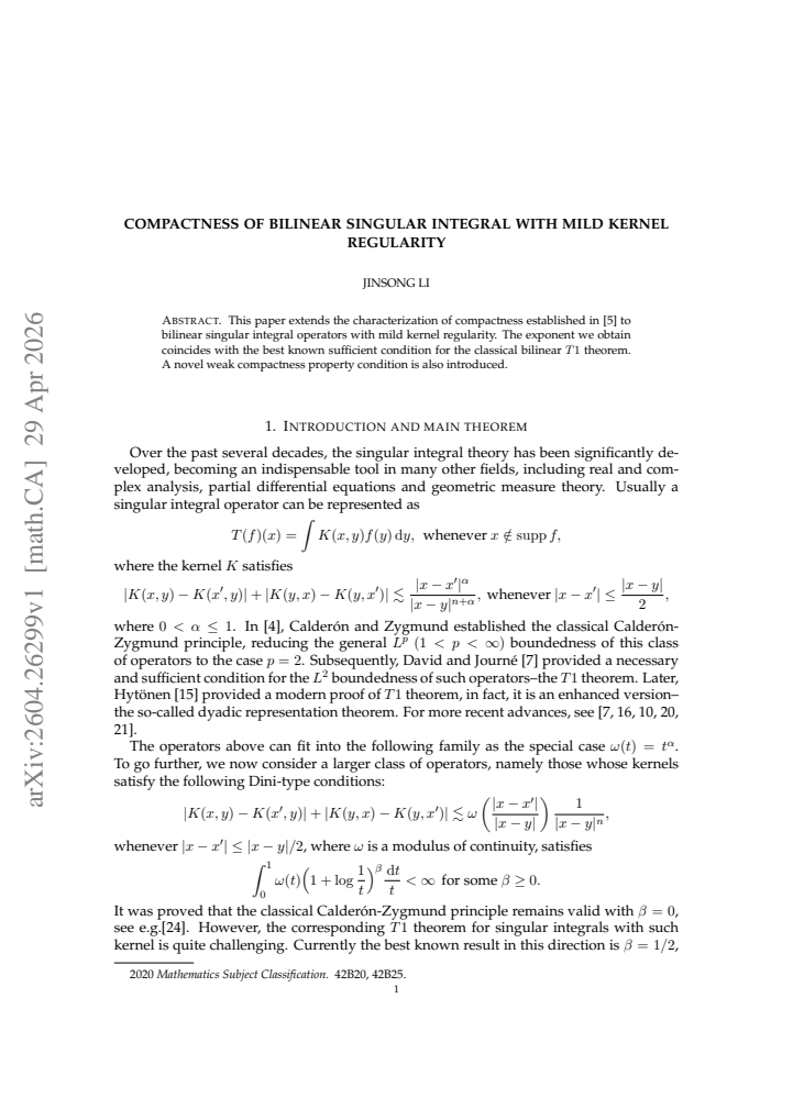 First page
