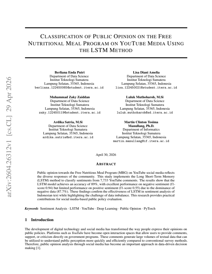 First page