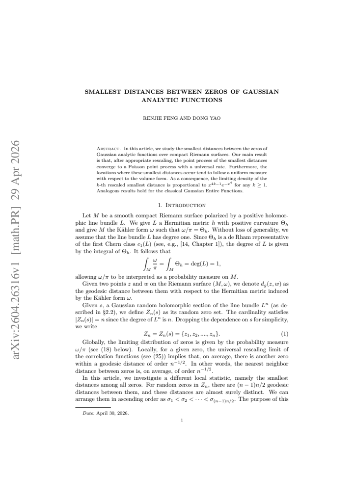 First page