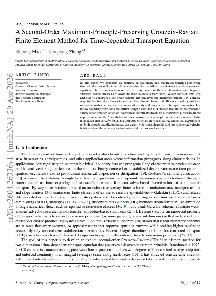 First page