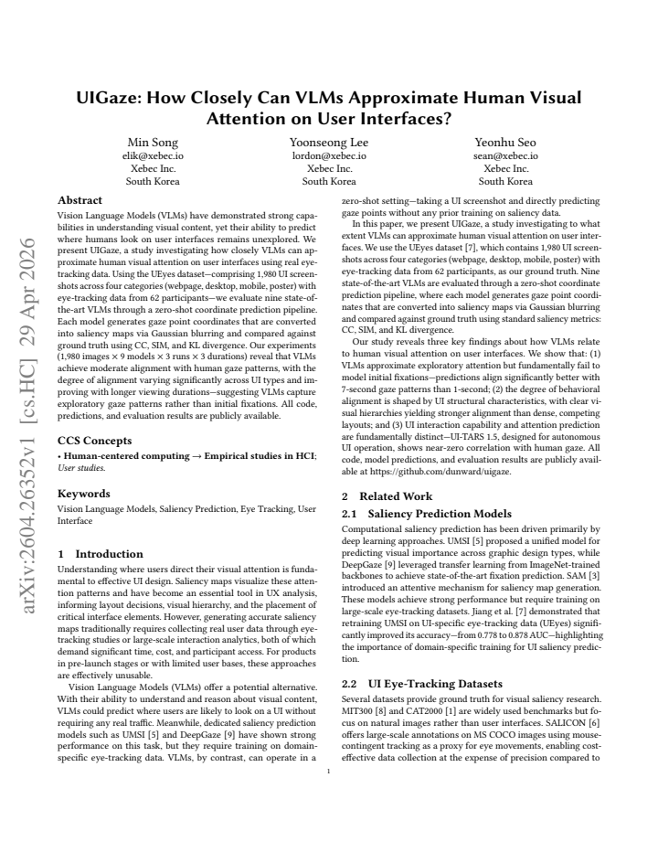 First page