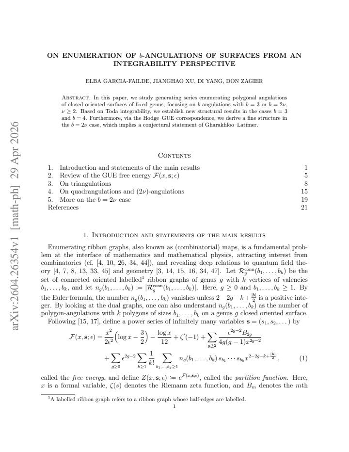 First page