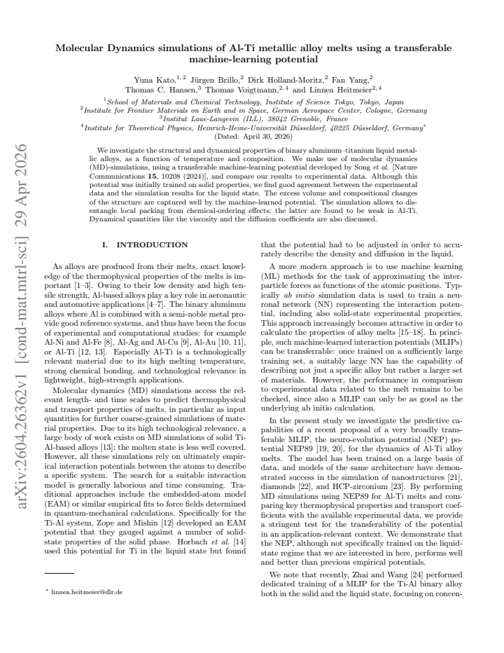 First page