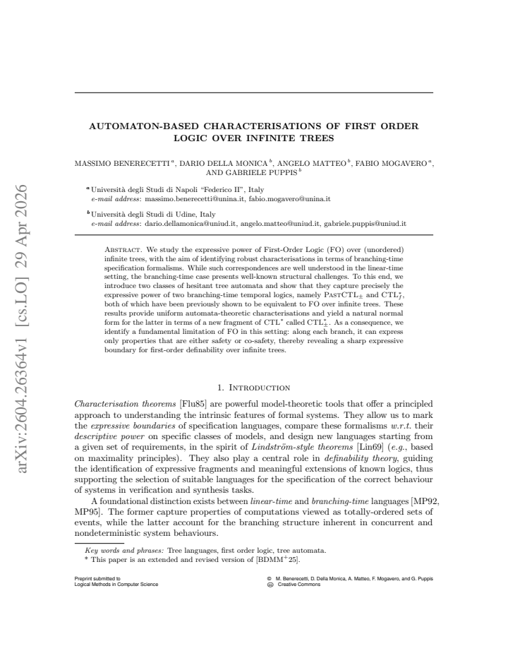 First page