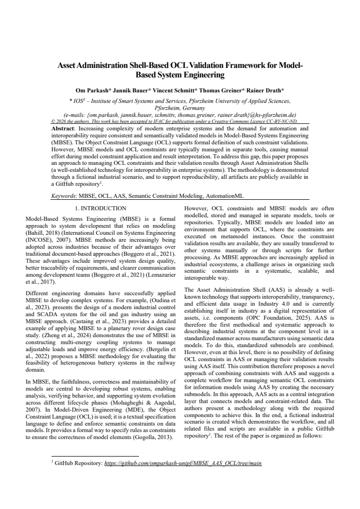 First page