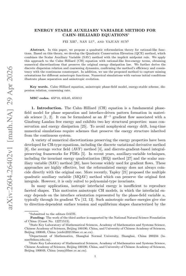 First page