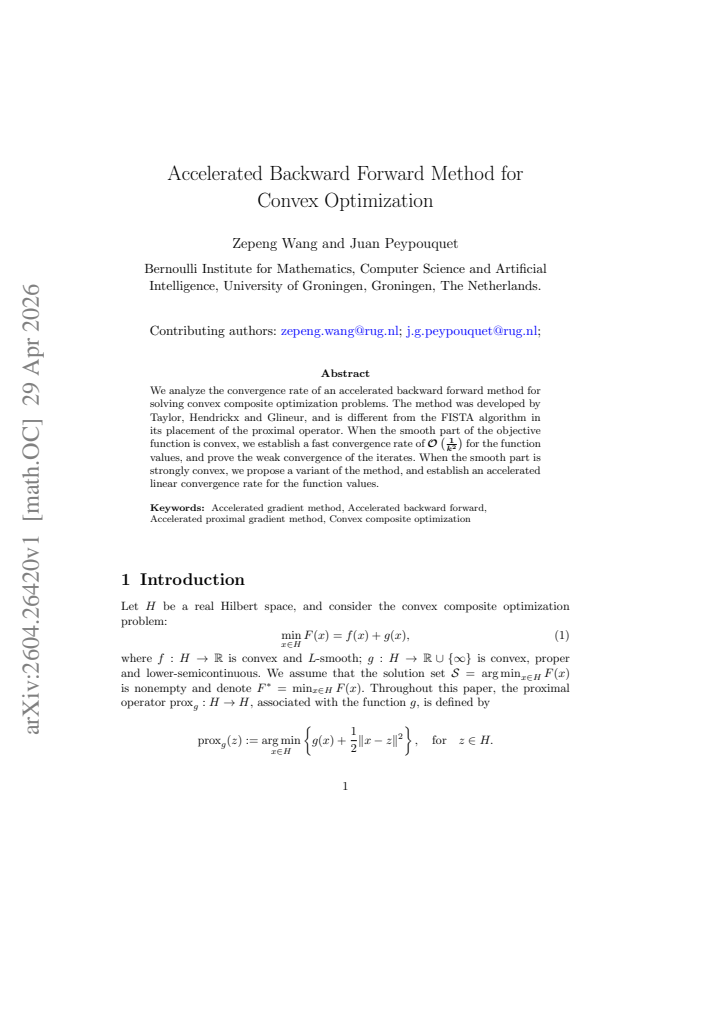 First page