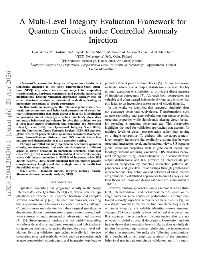 First page