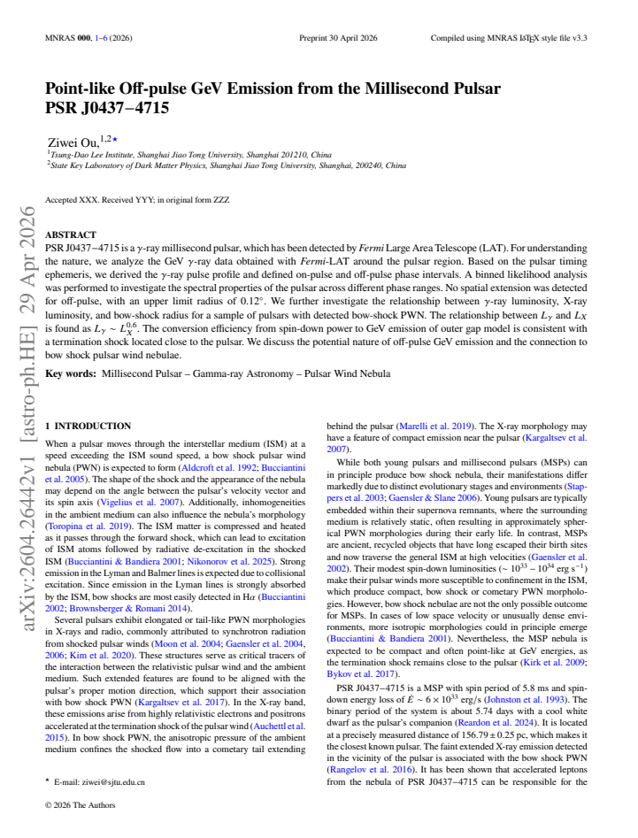 First page