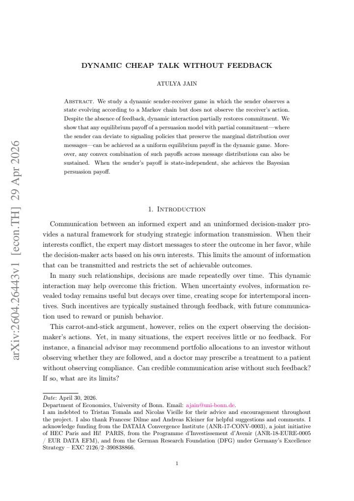 First page