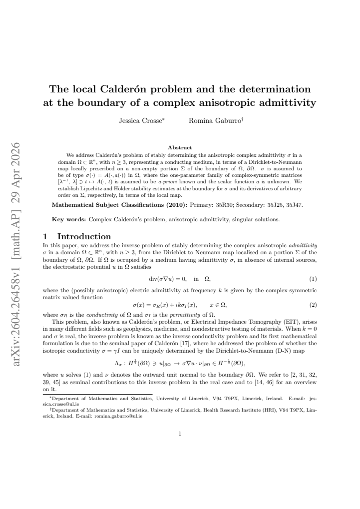 First page