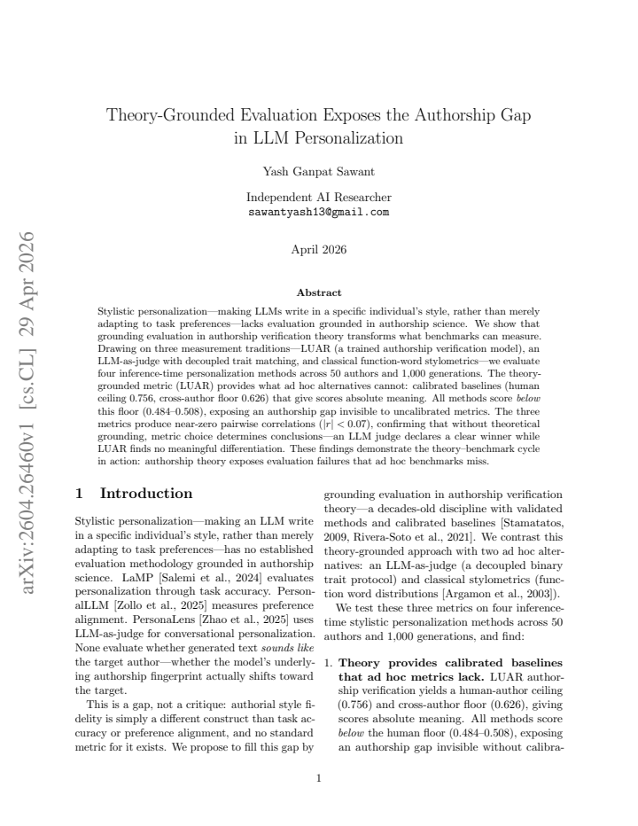 First page