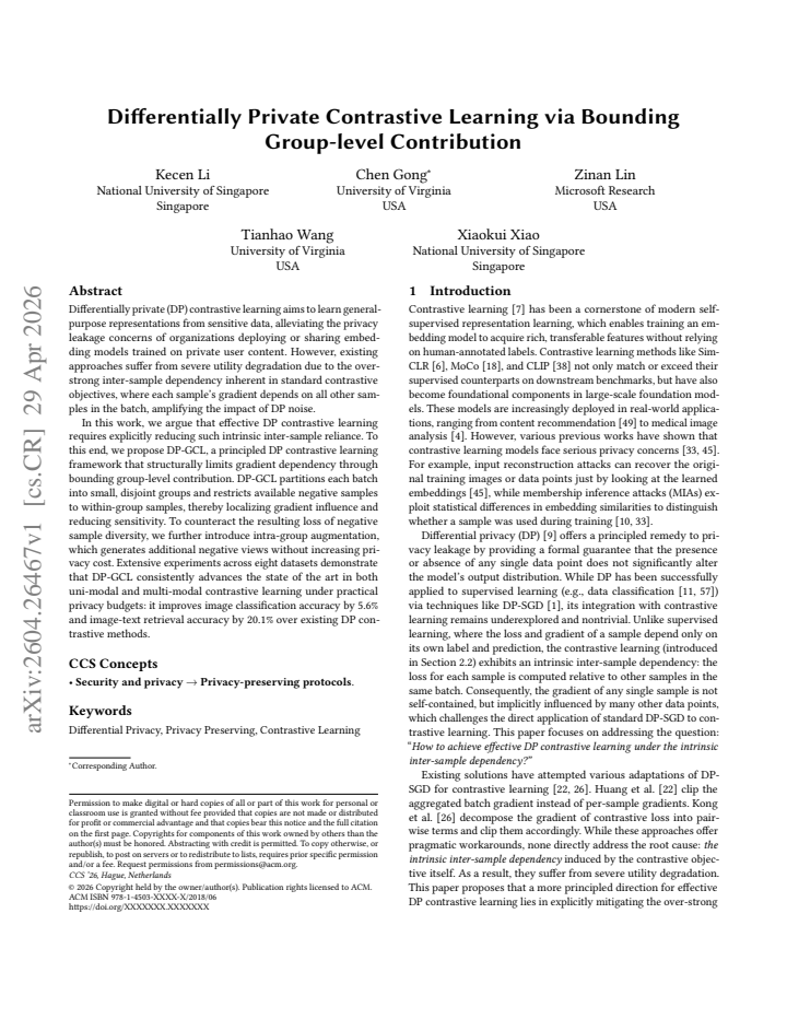 First page