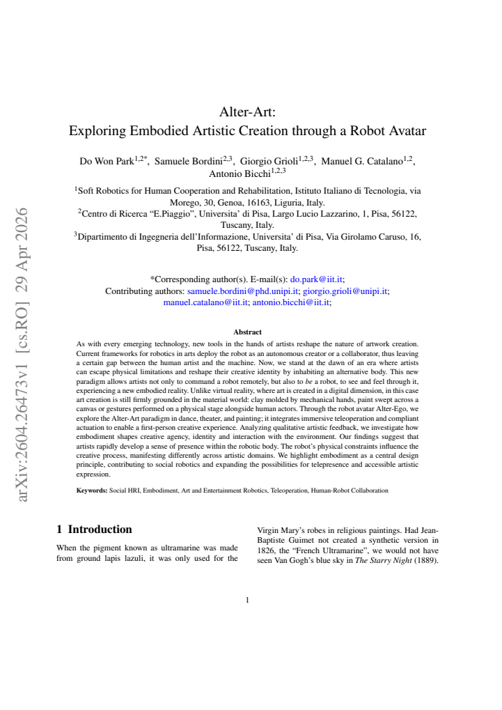 First page