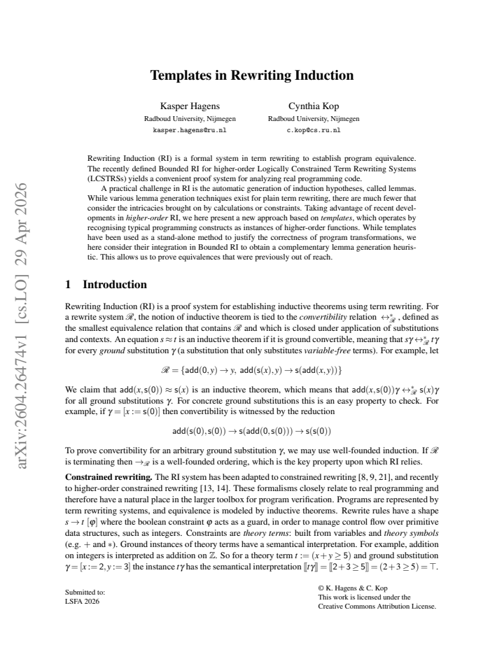 First page