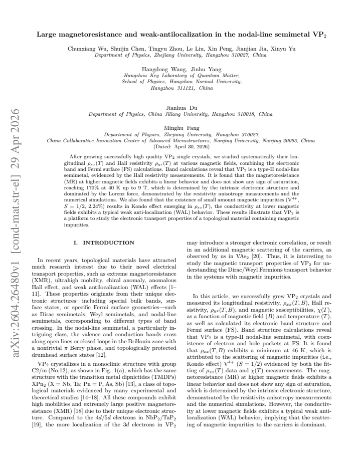 First page