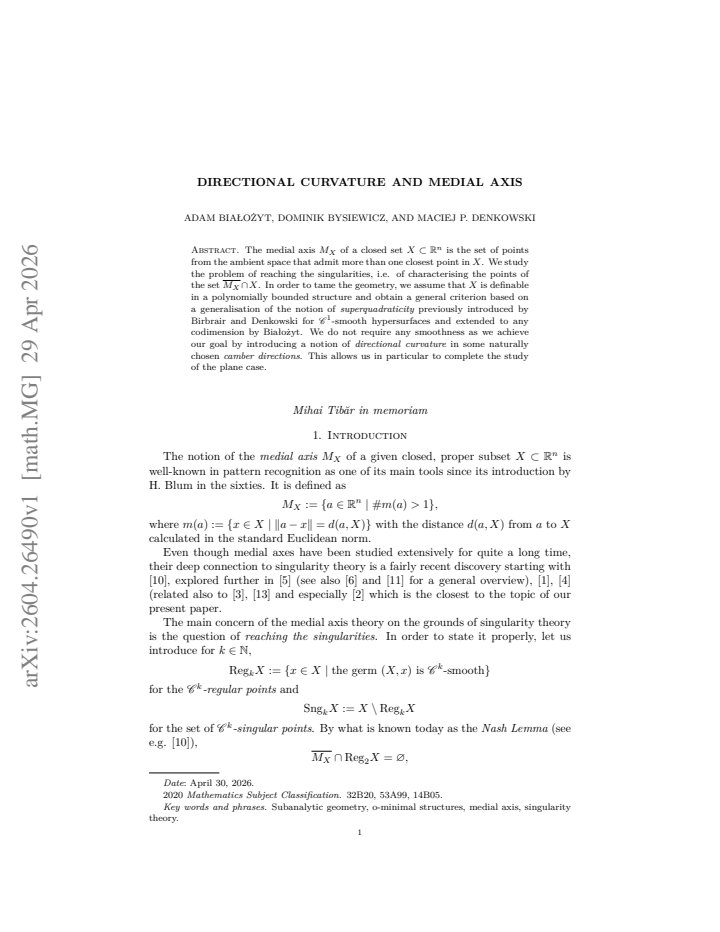 First page