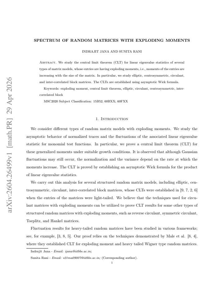 First page